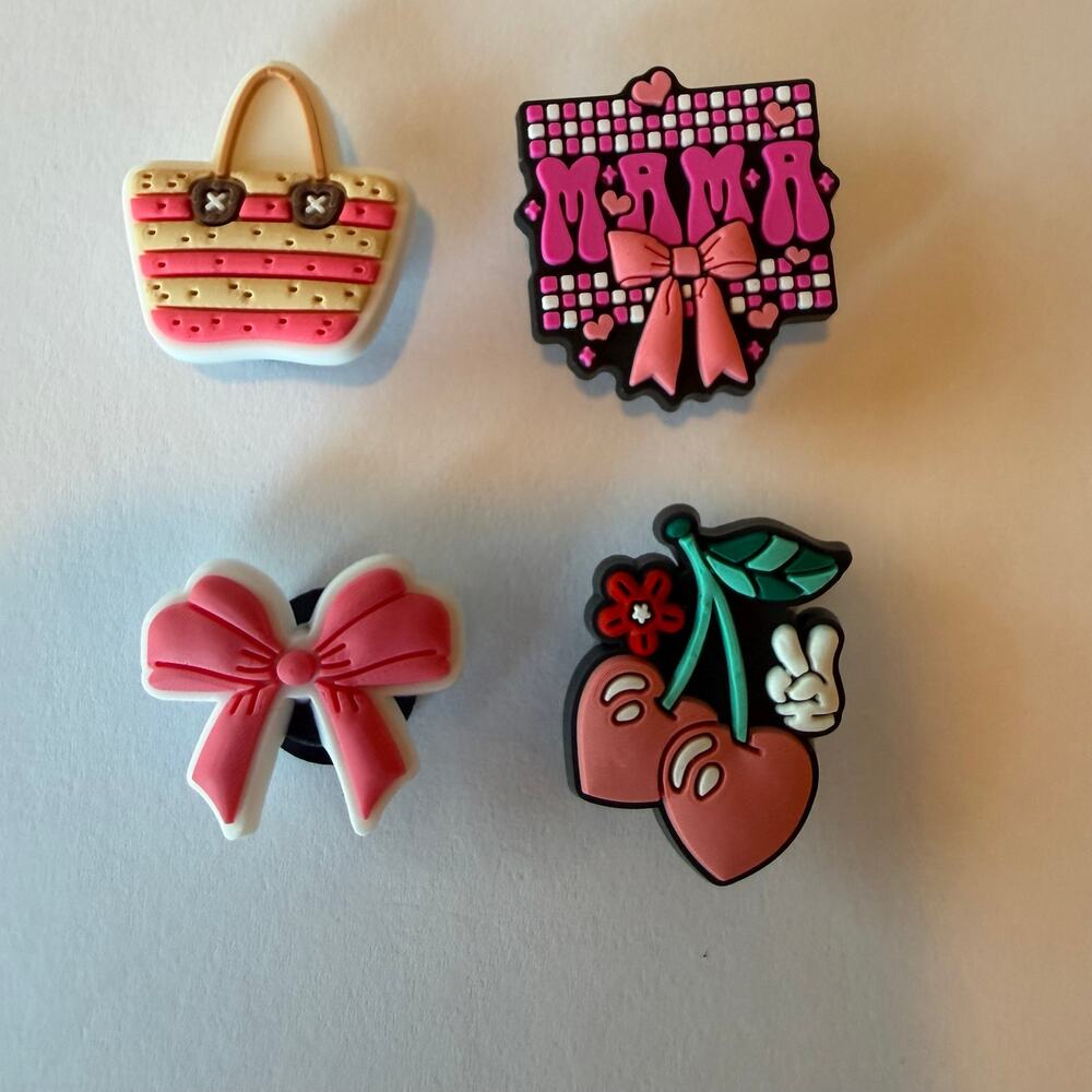 Bogg Bag Bits, Charms, Accessories Set of 4 Mom Theme, New No Tags